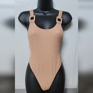 American Eagle Outfitters Tan One Piece Swimsuit